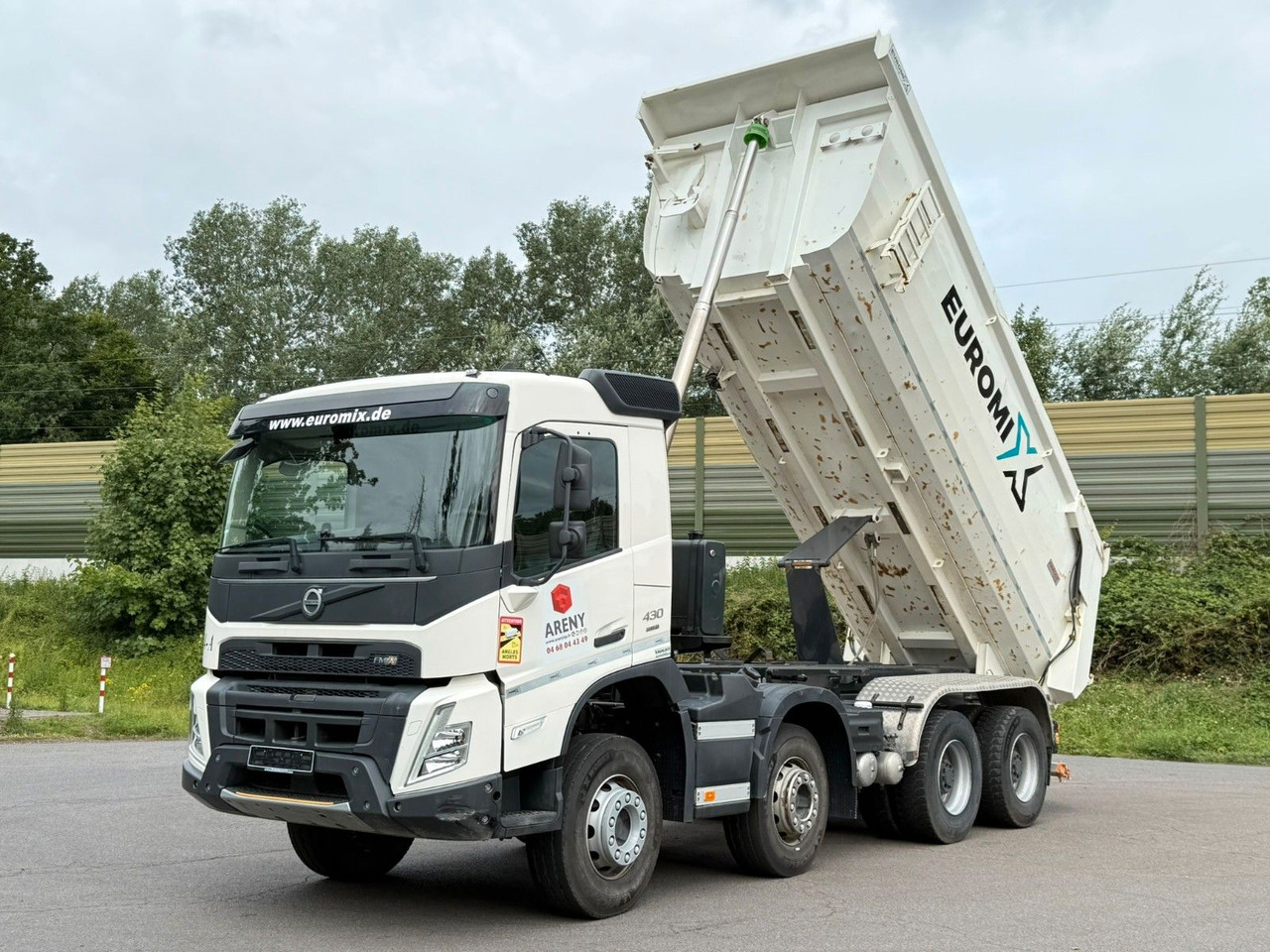 شاحنة قلاب Volvo FMX 430 8X4 EuromixMTP 16m³ Hydraulische Klappe: صورة 9