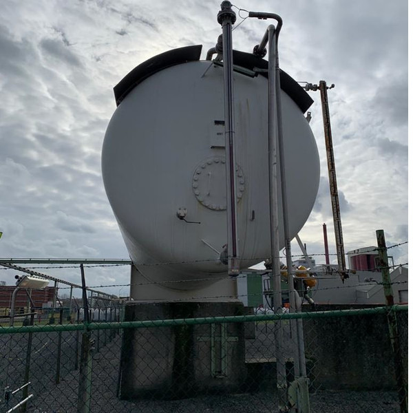 200m3 stationary gastank Gas, LPG, GPL, GAZ, Propane with Sun roof and appendages Used Tank ID 1.209 - خزان الوقود: صورة 3 200m3 stationary gastank Gas, LPG, GPL, GAZ, Propane with Sun roof and appendages Used Tank ID 1.209 - خزان الوقود: صورة 3