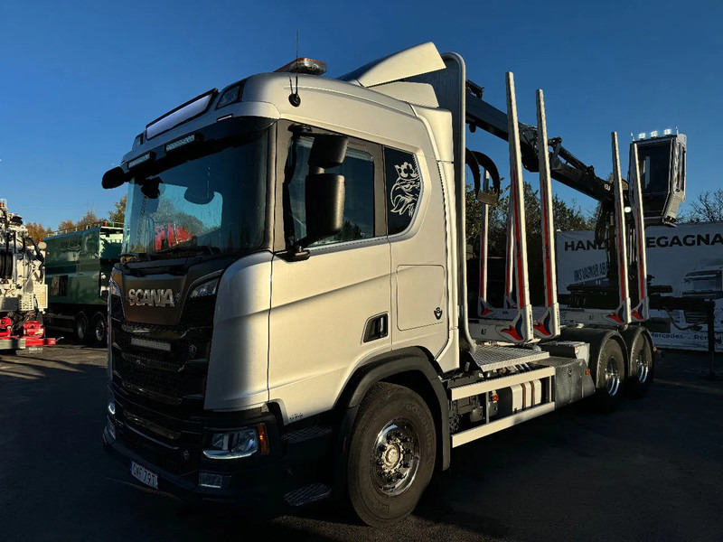 Scania R730 V8 6X4, Retarder, Timber-truck + Kran, 2020 - شاحنة قطع الأشجار, شاحنة كرين: صورة 4 Scania R730 V8 6X4, Retarder, Timber-truck + Kran, 2020 - شاحنة قطع الأشجار, شاحنة كرين: صورة 4