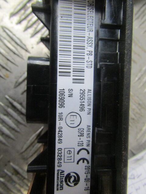 DAF LF 220 EURO 6 ALLISON AUTO GEARCHANGE SELECTOR MODULE P/NO 29551496 - النظام الكهربائي - سيارة خدمات/ سيارة خاصة: صورة 2 DAF LF 220 EURO 6 ALLISON AUTO GEARCHANGE SELECTOR MODULE P/NO 29551496 - النظام الكهربائي - سيارة خدمات/ سيارة خاصة: صورة 2