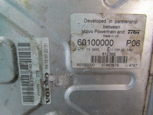 VOLVO D7E ENGINE ECU P/NO 60100000 P06 VOLVO P/NO 499553 - وحدة إي سي يو - شاحنة: صورة 2 VOLVO D7E ENGINE ECU P/NO 60100000 P06 VOLVO P/NO 499553 - وحدة إي سي يو - شاحنة: صورة 2