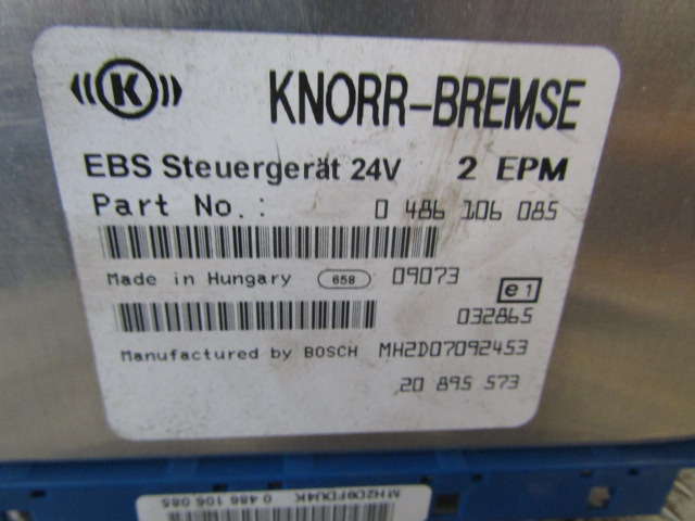 VOLVO FE EBS ECU P/NO 0486106 085 - وحدة إي سي يو - شاحنة: صورة 2 VOLVO FE EBS ECU P/NO 0486106 085 - وحدة إي سي يو - شاحنة: صورة 2