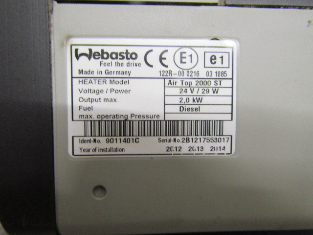 WEBASTO ST2000 AIR DROP NIGHT HEATER ALSO 2000S & LARGE CHOICE AVAILABLE - الكابينة والداخلية - شاحنة: صورة 3 WEBASTO ST2000 AIR DROP NIGHT HEATER ALSO 2000S & LARGE CHOICE AVAILABLE - الكابينة والداخلية - شاحنة: صورة 3