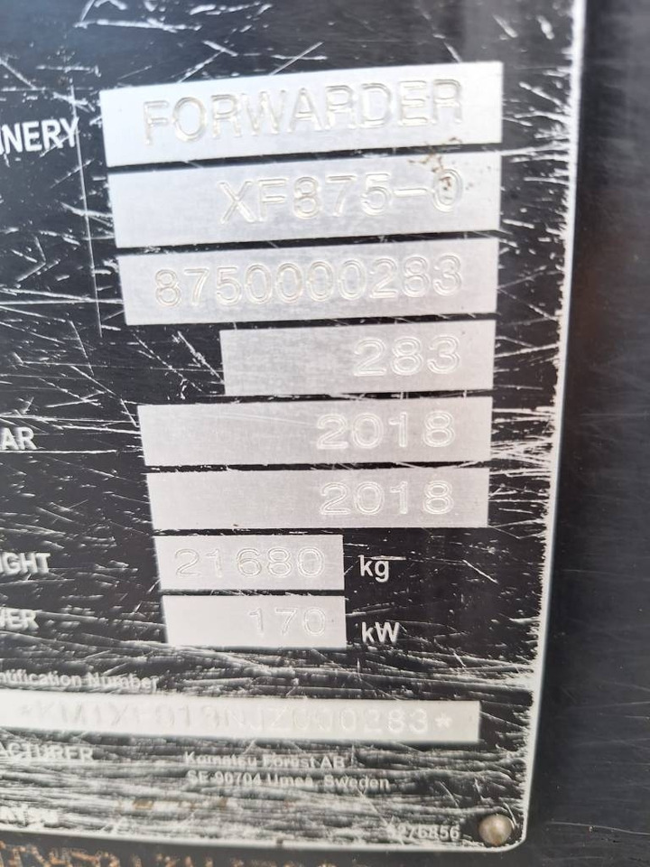 جرار شحن جذوع أشجار الغابات Komatsu 875: صورة 12