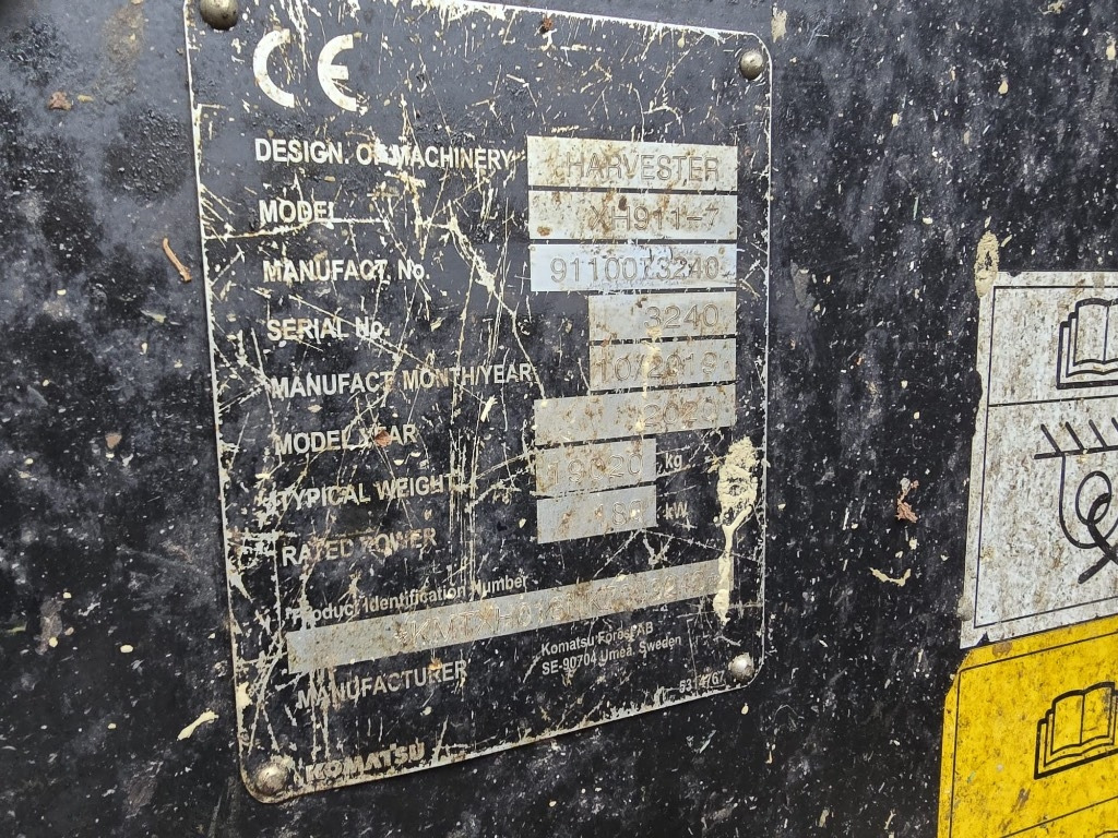 Komatsu 911.7 - آلة حصاد الأشجار: صورة 5 Komatsu 911.7 - آلة حصاد الأشجار: صورة 5