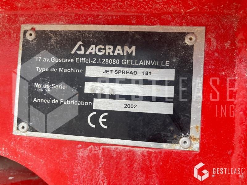 Agram JET SPREAD 181 - آلة نشر السماد: صورة 5 Agram JET SPREAD 181 - آلة نشر السماد: صورة 5