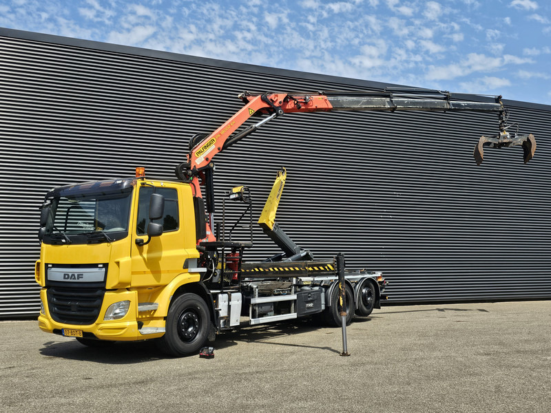 DAF CF 330 6x2-4 / PALFINGER CRANE + HOOKLIFT - شاحنة برافعة خطافية, شاحنة كرين: صورة 1 DAF CF 330 6x2-4 / PALFINGER CRANE + HOOKLIFT - شاحنة برافعة خطافية, شاحنة كرين: صورة 1