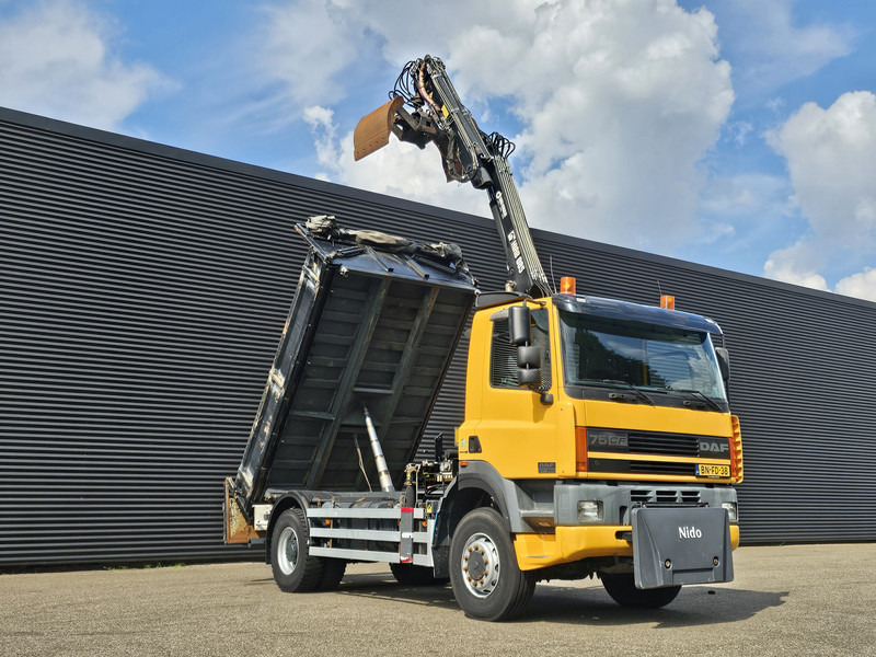 DAF CF 75.250 4X4 / HIAB CRANE + TIPPER / MANUAL / SPRING - شاحنة قلاب, شاحنة كرين: صورة 4 DAF CF 75.250 4X4 / HIAB CRANE + TIPPER / MANUAL / SPRING - شاحنة قلاب, شاحنة كرين: صورة 4