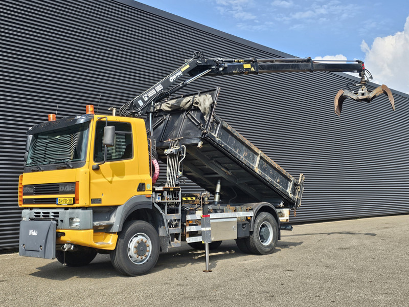 DAF CF 75.250 4X4 / HIAB CRANE + TIPPER / MANUAL / SPRING - شاحنة, شاحنة كرين: صورة 1 DAF CF 75.250 4X4 / HIAB CRANE + TIPPER / MANUAL / SPRING - شاحنة, شاحنة كرين: صورة 1
