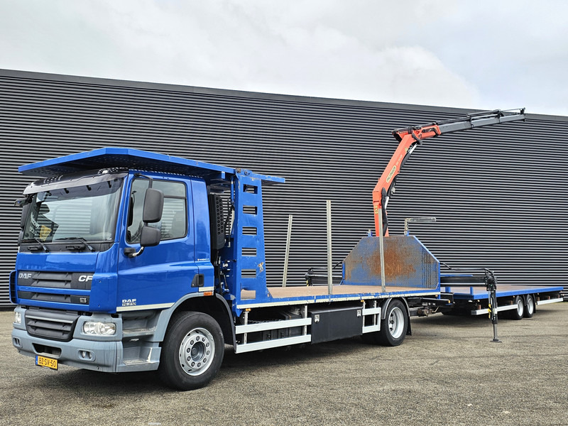 DAF CF 75.310 / TRAILER + PALFINGER CRANE/KRAN - شاحنات مسطحة, شاحنة كرين: صورة 1 DAF CF 75.310 / TRAILER + PALFINGER CRANE/KRAN - شاحنات مسطحة, شاحنة كرين: صورة 1