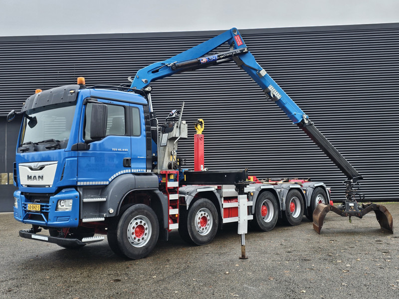 MAN TGS 47.440 BBL / 10X4 HOOKLIFT + Z CRANE - شاحنة برافعة خطافية, شاحنة كرين: صورة 3 MAN TGS 47.440 BBL / 10X4 HOOKLIFT + Z CRANE - شاحنة برافعة خطافية, شاحنة كرين: صورة 3