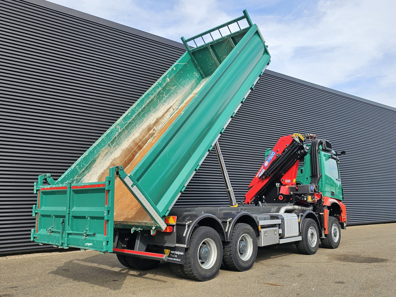 Mercedes-Benz AROCS 4145 / 8X6 / TIPPER + HMF CRANE - شاحنة كرين: صورة 4 Mercedes-Benz AROCS 4145 / 8X6 / TIPPER + HMF CRANE - شاحنة كرين: صورة 4