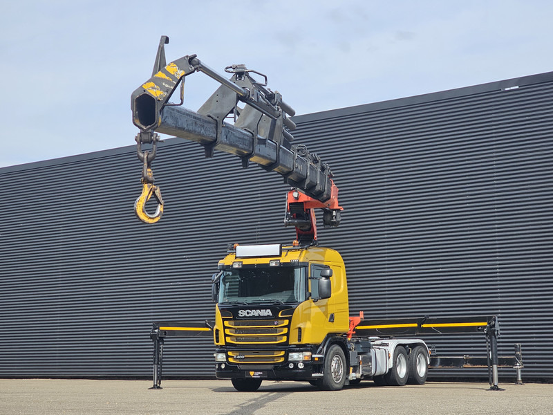 Scania G400 6x2 / PALFINGER PK 60002 / WINCH / BALLAST - شاحنات مسطحة, شاحنة كرين: صورة 4 Scania G400 6x2 / PALFINGER PK 60002 / WINCH / BALLAST - شاحنات مسطحة, شاحنة كرين: صورة 4