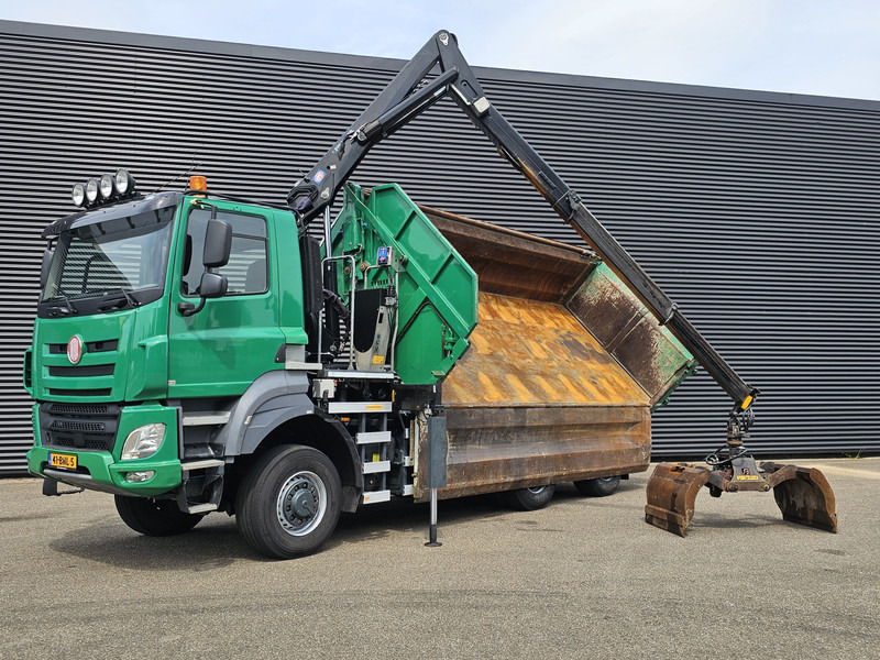 Tatra 6X6 / T158/II / 2 SIDE TIPPER - HMF Z CRANE - شاحنة قلاب, شاحنة كرين: صورة 4 Tatra 6X6 / T158/II / 2 SIDE TIPPER - HMF Z CRANE - شاحنة قلاب, شاحنة كرين: صورة 4