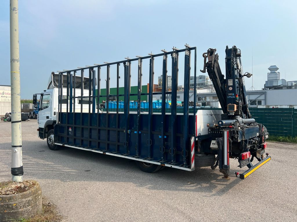 Mercedes-Benz 1327 4X2 Glastransporter mit Kran Funkbedienung - شاحنة كرين, شاحنة كرين: صورة 1 Mercedes-Benz 1327 4X2 Glastransporter mit Kran Funkbedienung - شاحنة كرين, شاحنة كرين: صورة 1