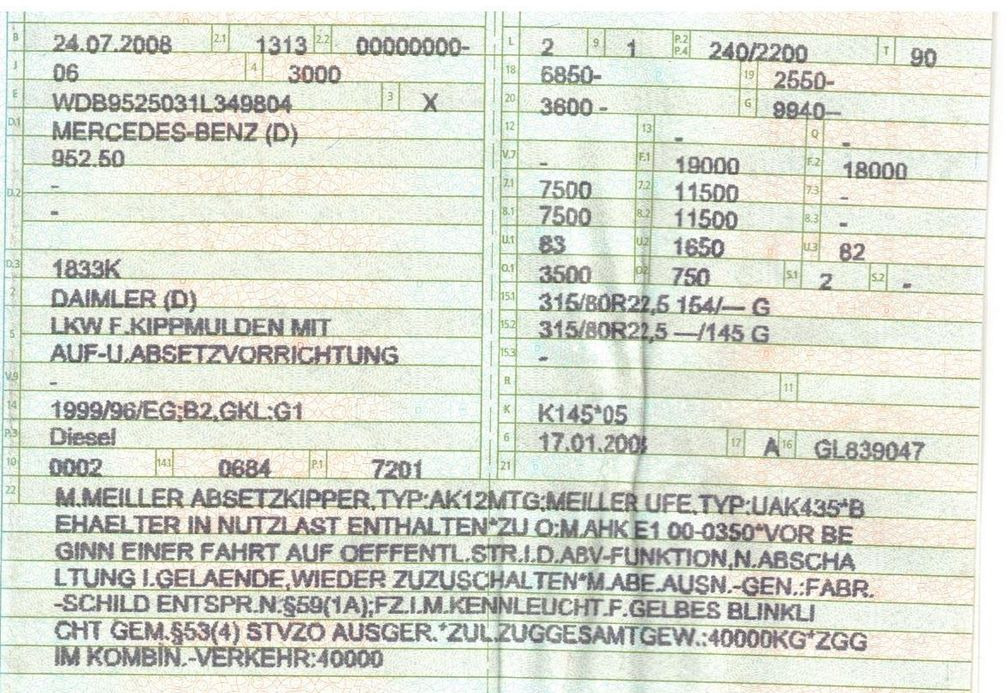 Mercedes-Benz 1833 4x2 Meiller AK 12 | Klima | Guter Zustand - شاحنة لودر انزلاقي: صورة 2 Mercedes-Benz 1833 4x2 Meiller AK 12 | Klima | Guter Zustand - شاحنة لودر انزلاقي: صورة 2