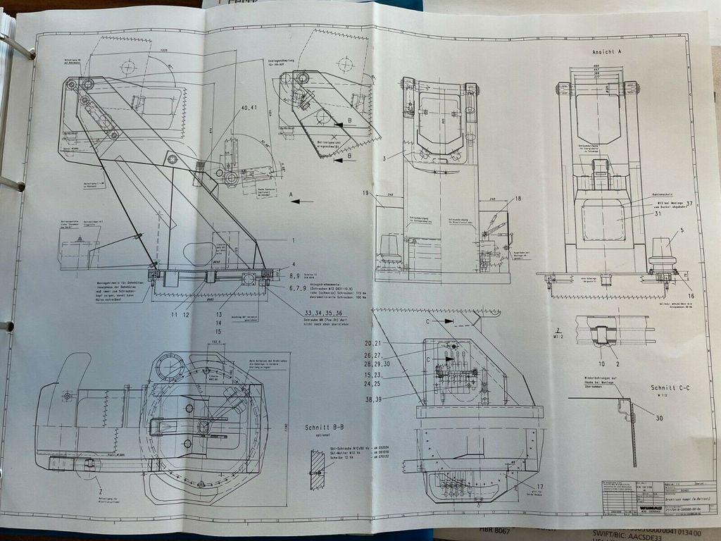 منصة محمولة مثبتة على الشاحنة, شاحنة توصيل مغلقة Mercedes-Benz 815 4x2 Hubarbeitsbühne Wumag  170 high 17 m: صورة 6