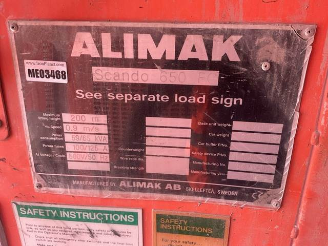 Alimak Scando 650 FC - معدات الانشاءات: صورة 5 Alimak Scando 650 FC - معدات الانشاءات: صورة 5
