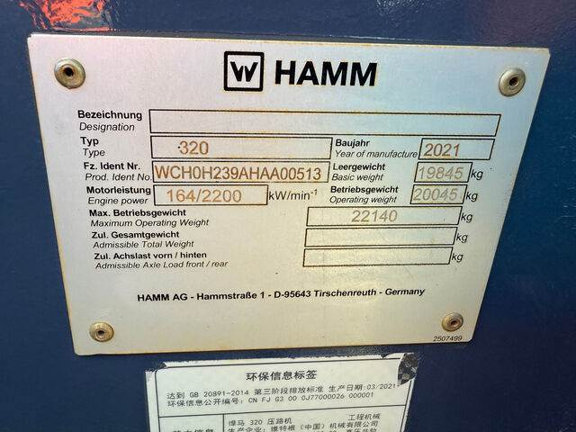 Hamm 320 - ضاغطة التربة: صورة 4 Hamm 320 - ضاغطة التربة: صورة 4