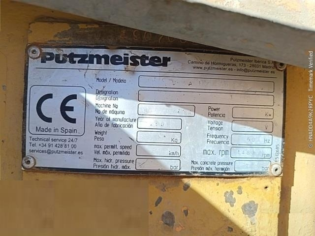 Putzmeister SPM500PC - مضخة خرسانة: صورة 5 Putzmeister SPM500PC - مضخة خرسانة: صورة 5