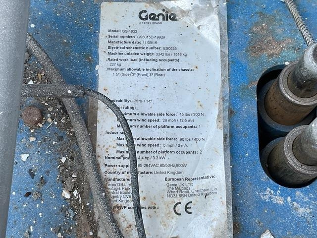 Genie GS1932 - مرفاع مقصي: صورة 5 Genie GS1932 - مرفاع مقصي: صورة 5