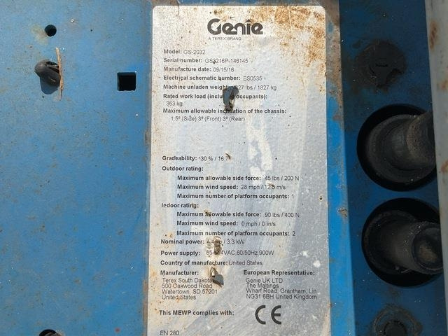 Genie GS2032 - مرفاع مقصي: صورة 5 Genie GS2032 - مرفاع مقصي: صورة 5