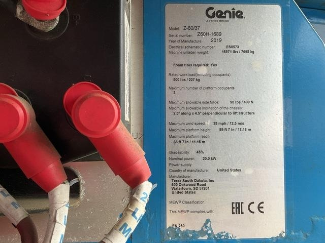 Genie Z60/37 - مرفاع مفصلي: صورة 5 Genie Z60/37 - مرفاع مفصلي: صورة 5