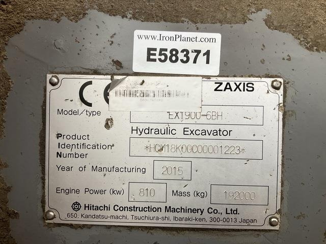 Hitachi EX1900-6BH - حفار زاحف: صورة 5 Hitachi EX1900-6BH - حفار زاحف: صورة 5