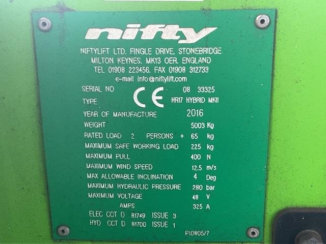 Niftylift HR17 - مرفاع مفصلي: صورة 5 Niftylift HR17 - مرفاع مفصلي: صورة 5