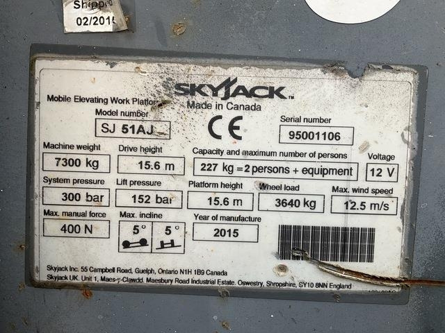 SkyJack SJ51AJ - مرفاع مفصلي: صورة 5 SkyJack SJ51AJ - مرفاع مفصلي: صورة 5