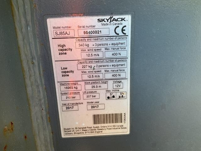 SkyJack SJ85AJ - مرفاع مفصلي: صورة 5 SkyJack SJ85AJ - مرفاع مفصلي: صورة 5