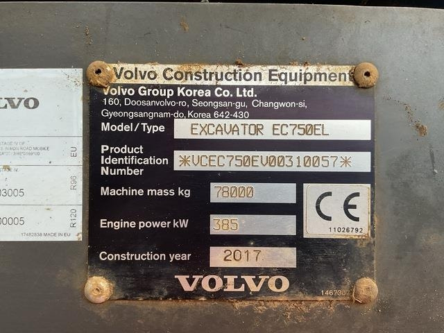 Volvo EC750EL - حفار زاحف: صورة 5 Volvo EC750EL - حفار زاحف: صورة 5