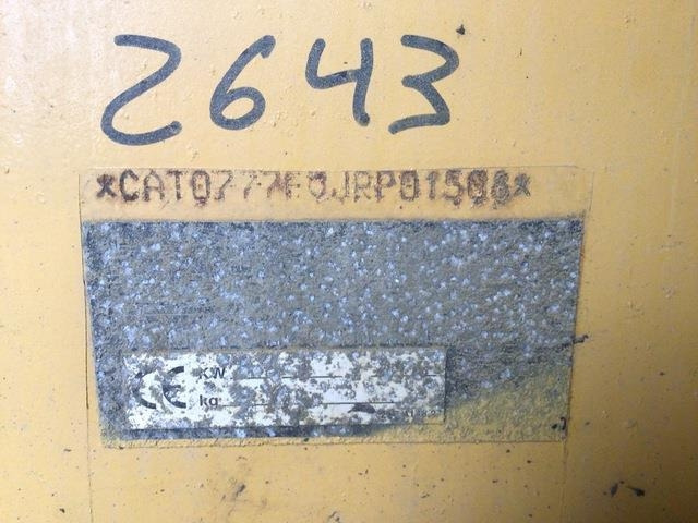 CAT 777F - شاحنة قلابة صلبة/ شاحنة صخور: صورة 5 CAT 777F - شاحنة قلابة صلبة/ شاحنة صخور: صورة 5