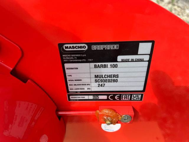 Maschio Gaspardo Barbi 100 HA20 - التقطيع جزازة: صورة 5 Maschio Gaspardo Barbi 100 HA20 - التقطيع جزازة: صورة 5