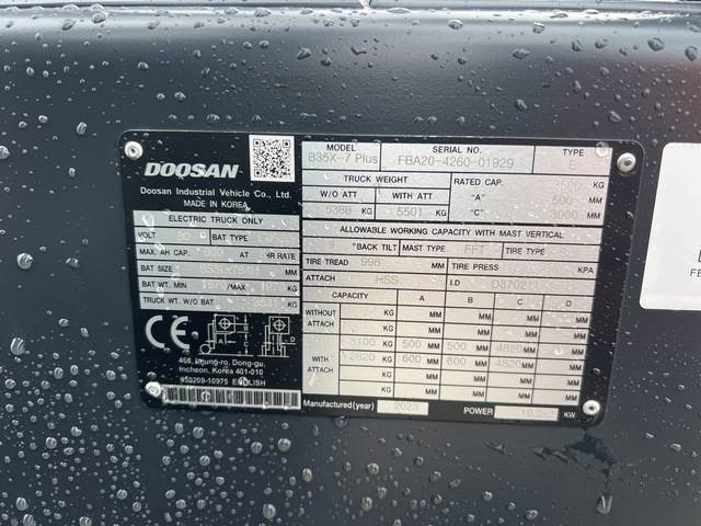 Doosan B35X-7 PLUS - رافعة شوكية كهربائية: صورة 5 Doosan B35X-7 PLUS - رافعة شوكية كهربائية: صورة 5
