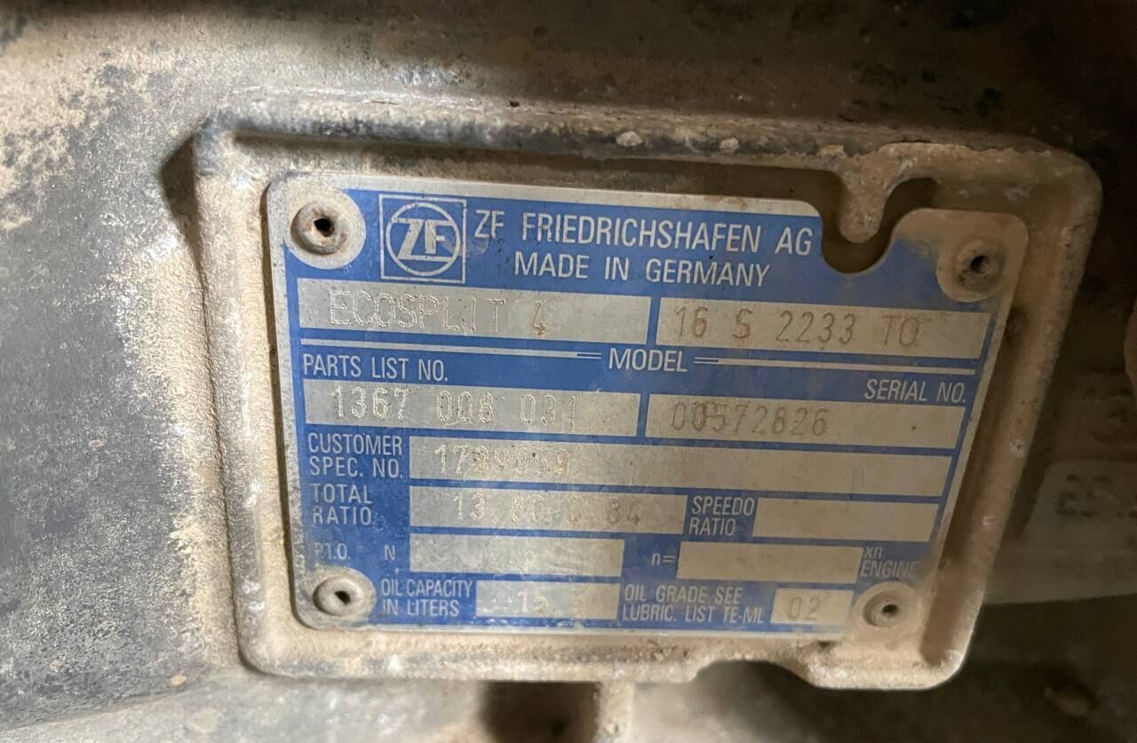ZF 16 S 2233 TO Ecosplit 4 - صندوق التروس - شاحنة: صورة 2 ZF 16 S 2233 TO Ecosplit 4 - صندوق التروس - شاحنة: صورة 2
