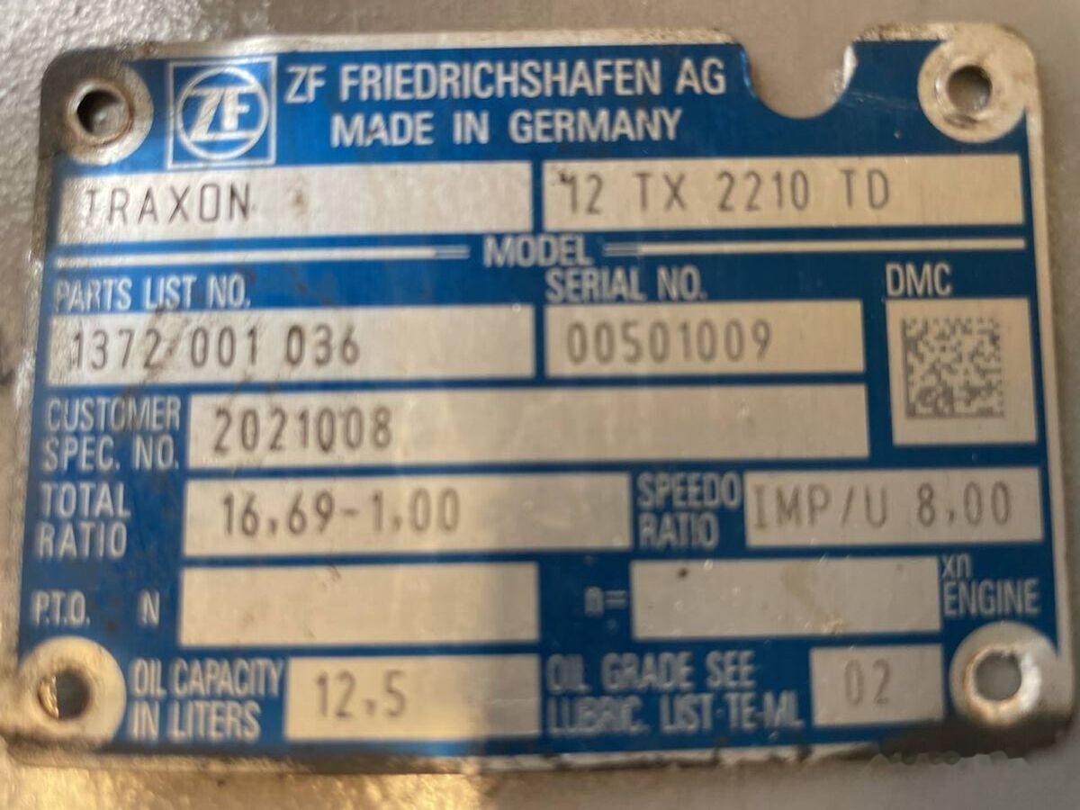 ZF Traxon 12 TX 2210 TD (1372 001 036) - صندوق التروس - شاحنة: صورة 3 ZF Traxon 12 TX 2210 TD (1372 001 036) - صندوق التروس - شاحنة: صورة 3