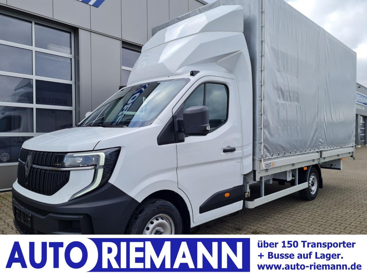 Renault Master 35 New Pritsche Plane 10 Paletten PDC TEM - شاحنة مغلقة بستائر جانبية: صورة 1 Renault Master 35 New Pritsche Plane 10 Paletten PDC TEM - شاحنة مغلقة بستائر جانبية: صورة 1
