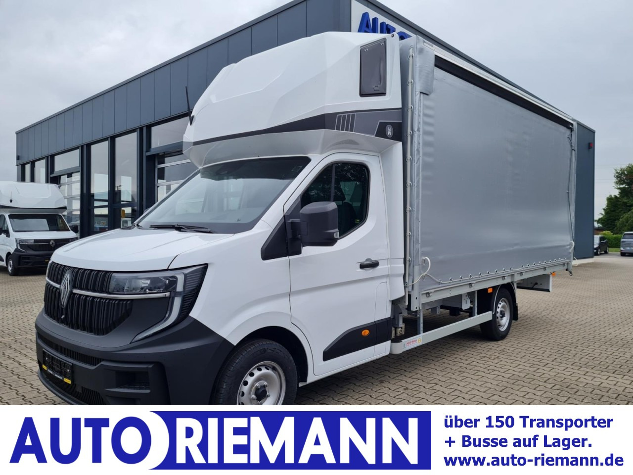 Renault Master 35 Pritsche Schiebe Plane Schlafkab 10 PAL LUFTFEDER - شاحنة مغلقة بستائر جانبية: صورة 1 Renault Master 35 Pritsche Schiebe Plane Schlafkab 10 PAL LUFTFEDER - شاحنة مغلقة بستائر جانبية: صورة 1