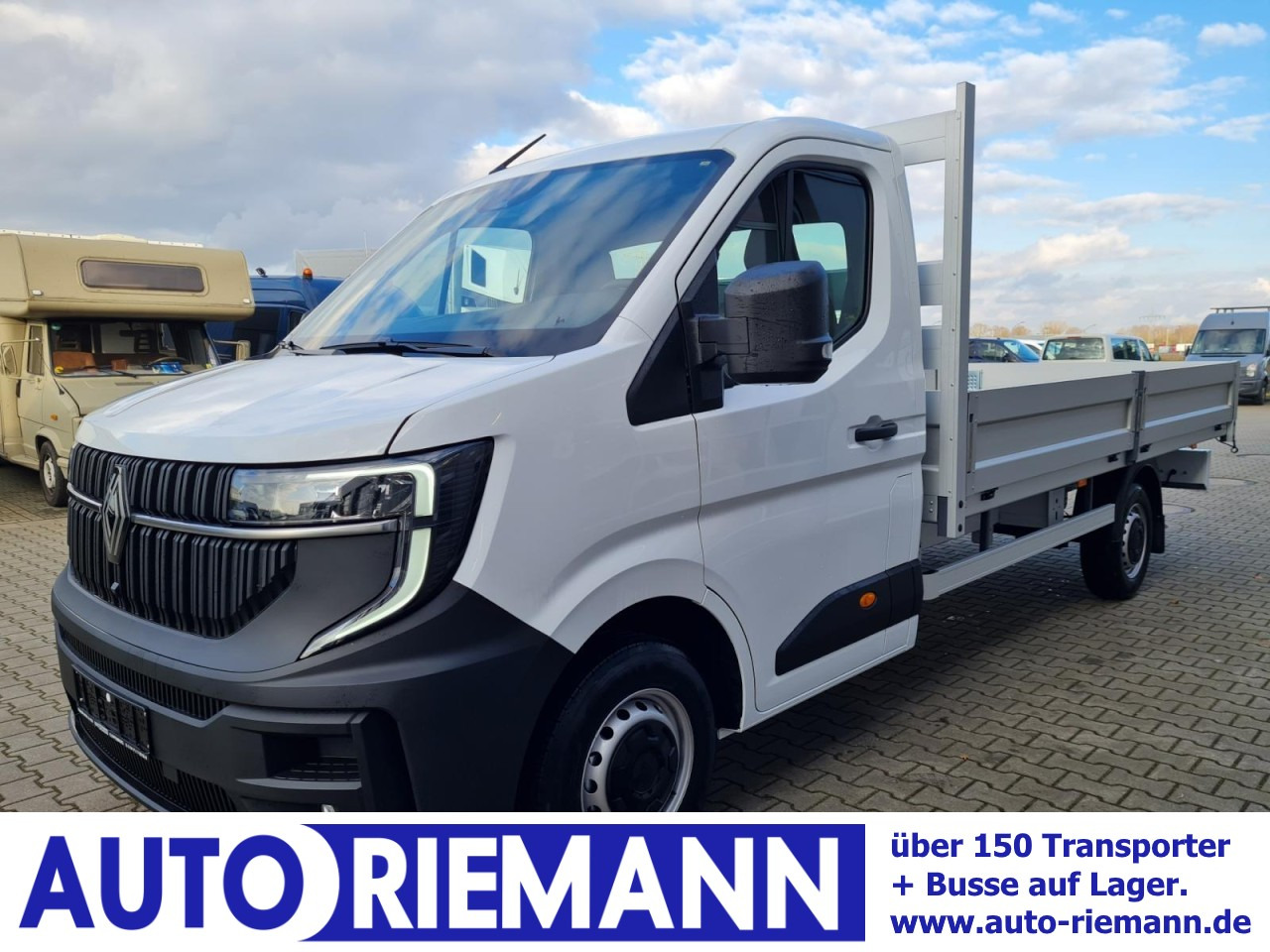 Renault Master New 35 Pritsche lang KLIMA KOMFORT TEMPOMAT - شاحنة توصيل مفتوحة: صورة 1 Renault Master New 35 Pritsche lang KLIMA KOMFORT TEMPOMAT - شاحنة توصيل مفتوحة: صورة 1