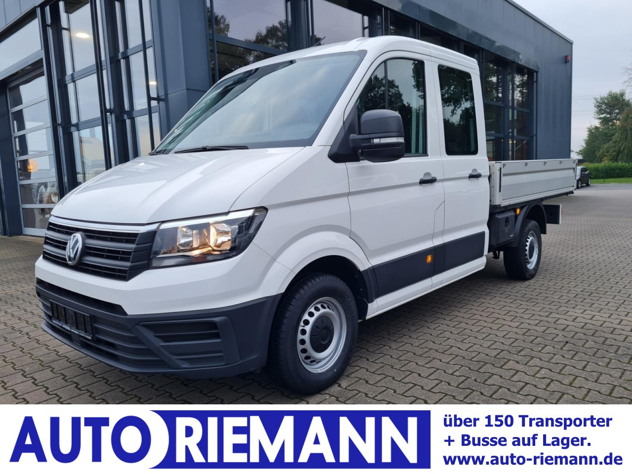 Volkswagen Crafter 35 Doka MR Pritsche AHK Klima 7 Sitzer - شاحنة توصيل مفتوحة, الشاحنات الصغيرة كابينة مزدوجة: صورة 1 Volkswagen Crafter 35 Doka MR Pritsche AHK Klima 7 Sitzer - شاحنة توصيل مفتوحة, الشاحنات الصغيرة كابينة مزدوجة: صورة 1