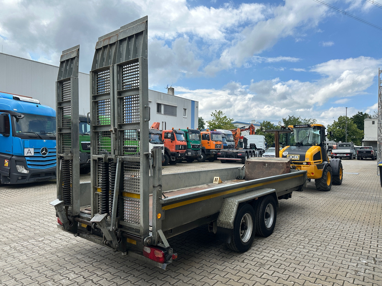 Demmler Tandem-Tiefladeranhänger Fräsenanhänger - مقطورة بلودر منخفض: صورة 5 Demmler Tandem-Tiefladeranhänger Fräsenanhänger - مقطورة بلودر منخفض: صورة 5