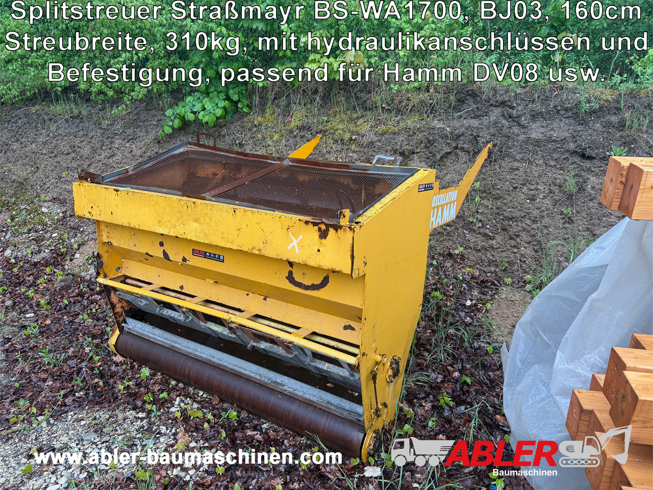 Splitstreuer 160 cm Straßmayr BS-WA 1700 Hamm DV8 - ناثر غبار/ ملح: صورة 1 Splitstreuer 160 cm Straßmayr BS-WA 1700 Hamm DV8 - ناثر غبار/ ملح: صورة 1