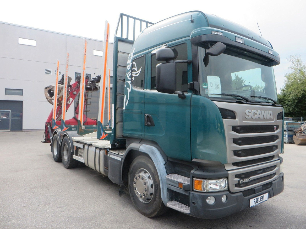 Scania G450 6x4Timber - شاحنة قطع الأشجار, شاحنة كرين: صورة 2 Scania G450 6x4Timber - شاحنة قطع الأشجار, شاحنة كرين: صورة 2