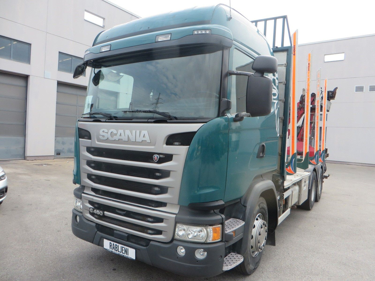 Scania G450 6x4Timber - شاحنة قطع الأشجار, شاحنة كرين: صورة 1 Scania G450 6x4Timber - شاحنة قطع الأشجار, شاحنة كرين: صورة 1