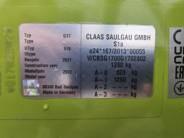 Claas Liner 1600 - نشارة الدريس/ شوكة جرف: صورة 5 Claas Liner 1600 - نشارة الدريس/ شوكة جرف: صورة 5