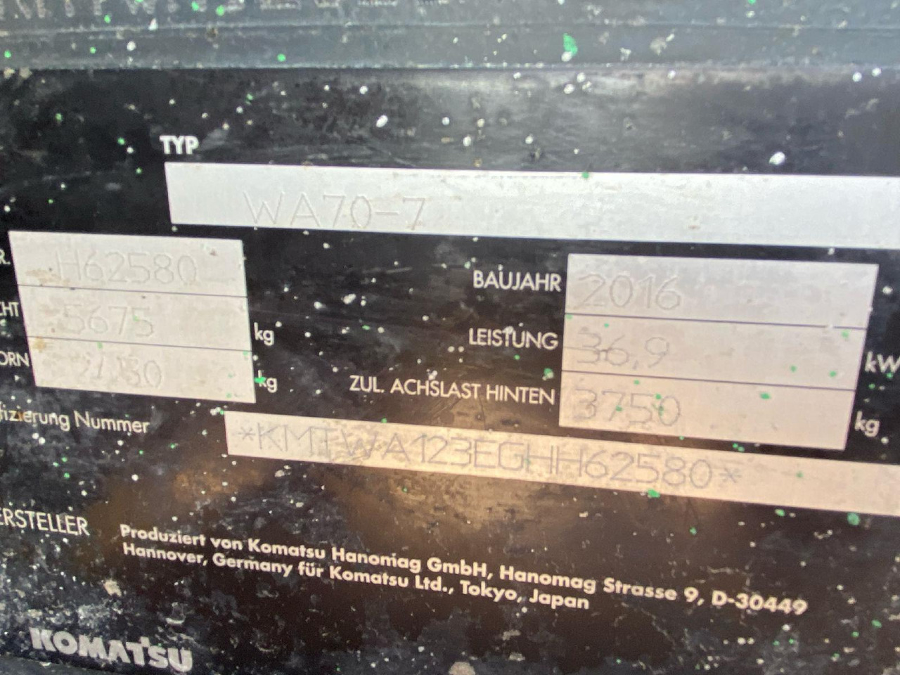 Komatsu WA 70-7 - اللودر بعجل: صورة 4 Komatsu WA 70-7 - اللودر بعجل: صورة 4