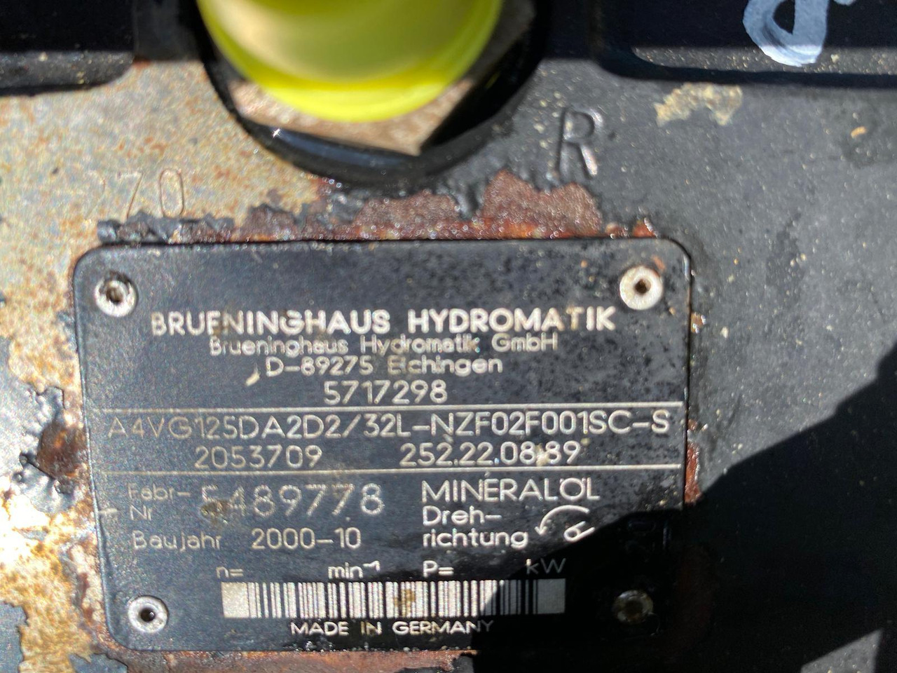 Liebherr A4VG125, PVG350 aus L564 - مضخة هيدروليكية - آلات الإنشاء: صورة 5 Liebherr A4VG125, PVG350 aus L564 - مضخة هيدروليكية - آلات الإنشاء: صورة 5