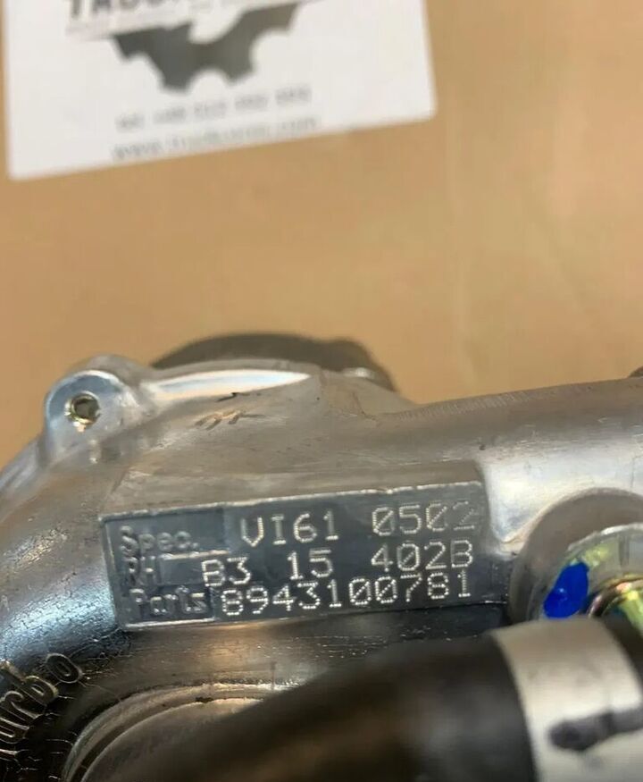 Nowa Turbosprężarka VI61 8943100781 Isuzu / Opel 1.5 TD 67 KM Co 8943100781 for car - تربو - سيارة: صورة 3 Nowa Turbosprężarka VI61 8943100781 Isuzu / Opel 1.5 TD 67 KM Co 8943100781 for car - تربو - سيارة: صورة 3