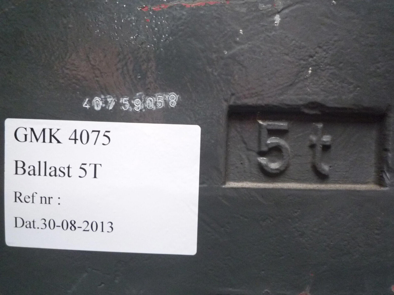 Grove GMK 4075 counterweight 5,0 ton - ثقل موازنة - موبايل كرين: صورة 3 Grove GMK 4075 counterweight 5,0 ton - ثقل موازنة - موبايل كرين: صورة 3